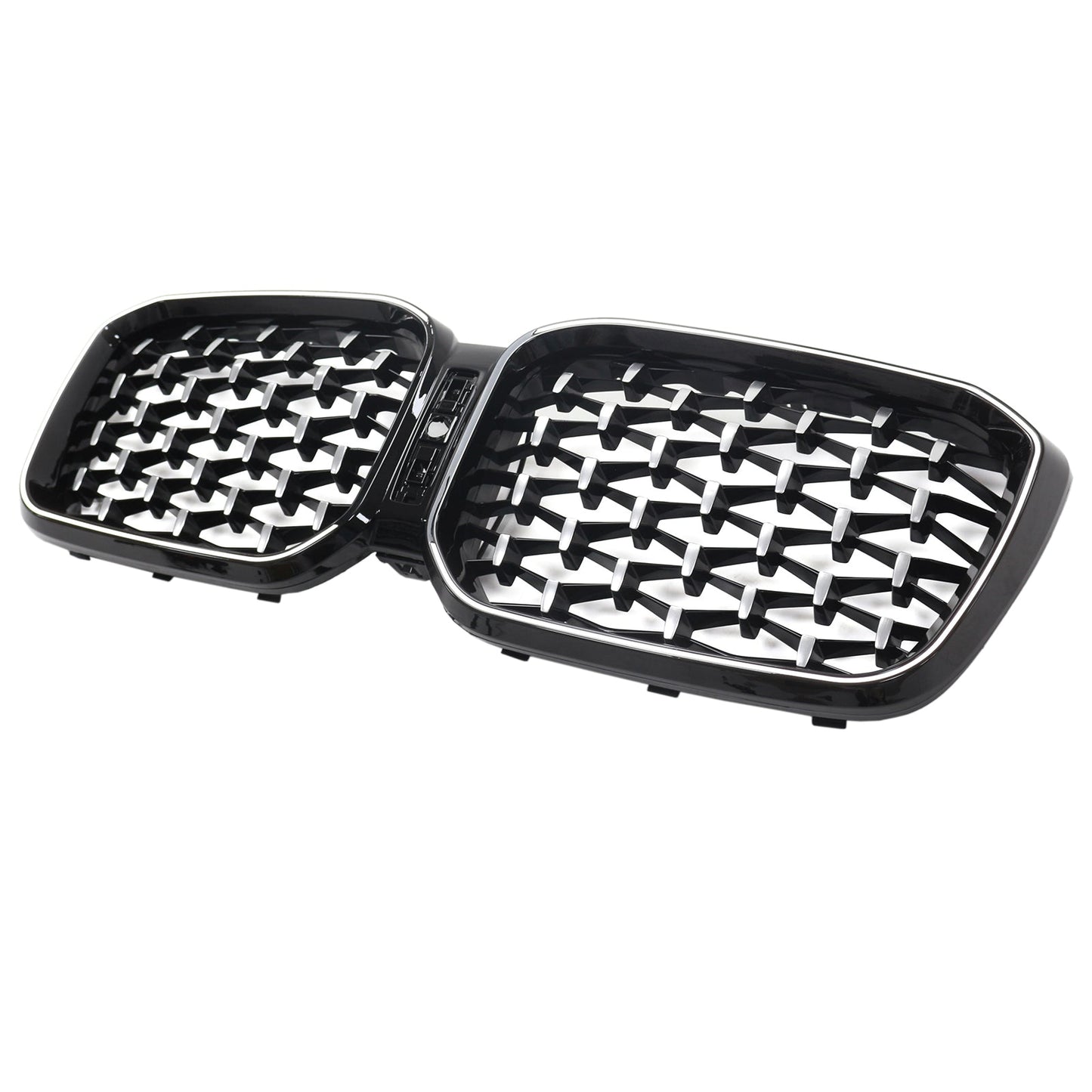 Griglia a rene per paraurti anteriore diamantata BMW X3 G01 X4 G02 2022-2025 cromata