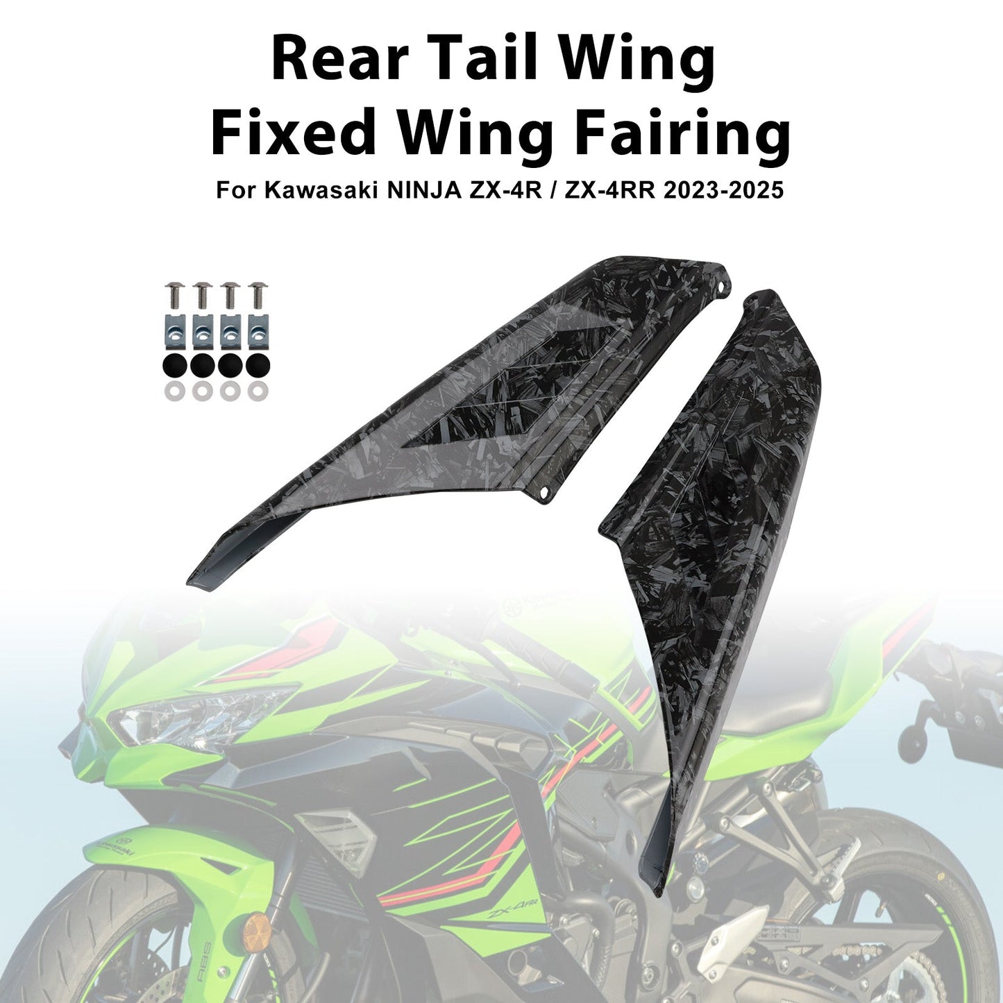 Carenatura ad ala fissa per ala posteriore Kawasaki NINJA ZX-4R ZX-4RR 2023-2025