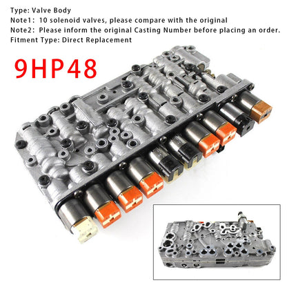 2013-2015 Chrysler Jeep Cherokee (KL) FWD L4 2.4L V6 3.2L 9HP48 Corpo valvola trasmissione 10 solenoidi 9 velocità