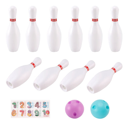 Set di palle da bowling luminose da 19 cm, giocattolo da gioco per feste per bambini, da interno e da esterno
