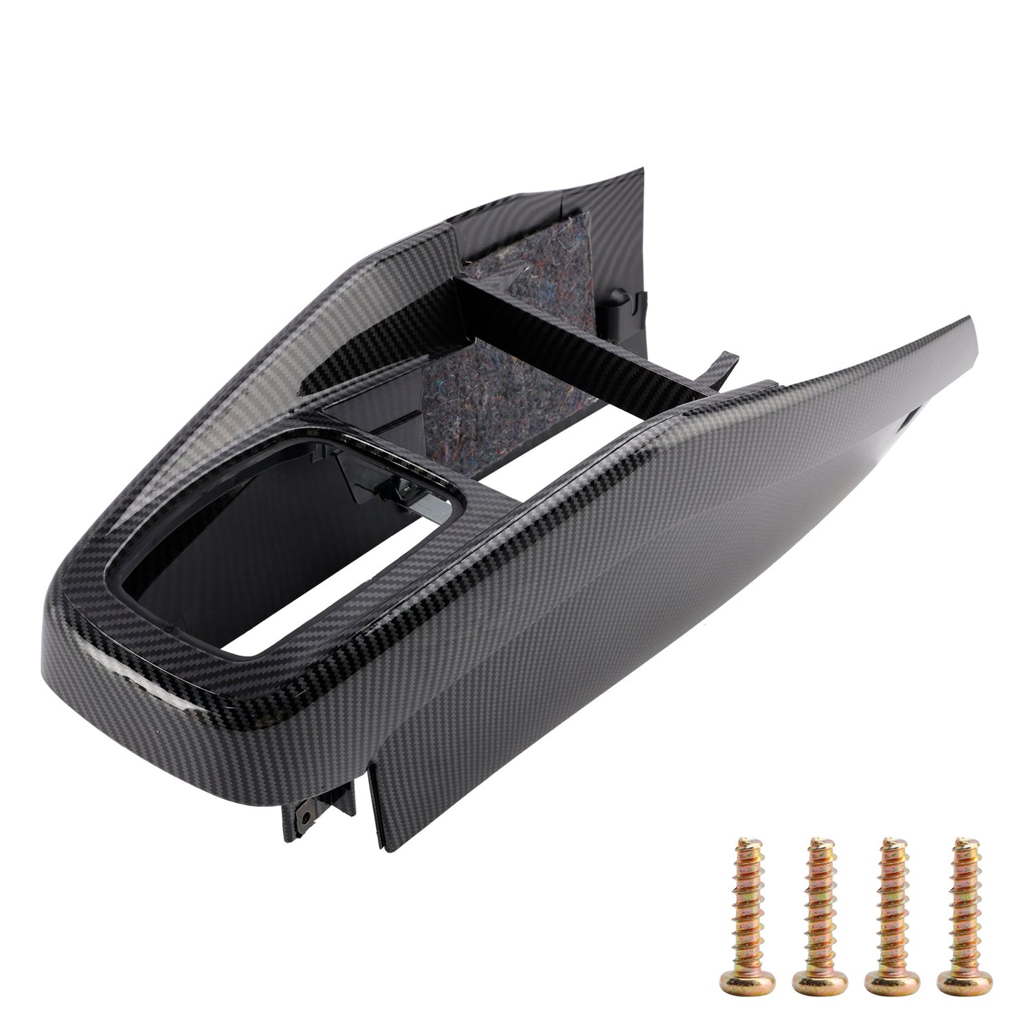 Rivestimento per console centrale auto VW Golf Jetta 1999-2005 1J1863201D con motivo in fibra di carbonio