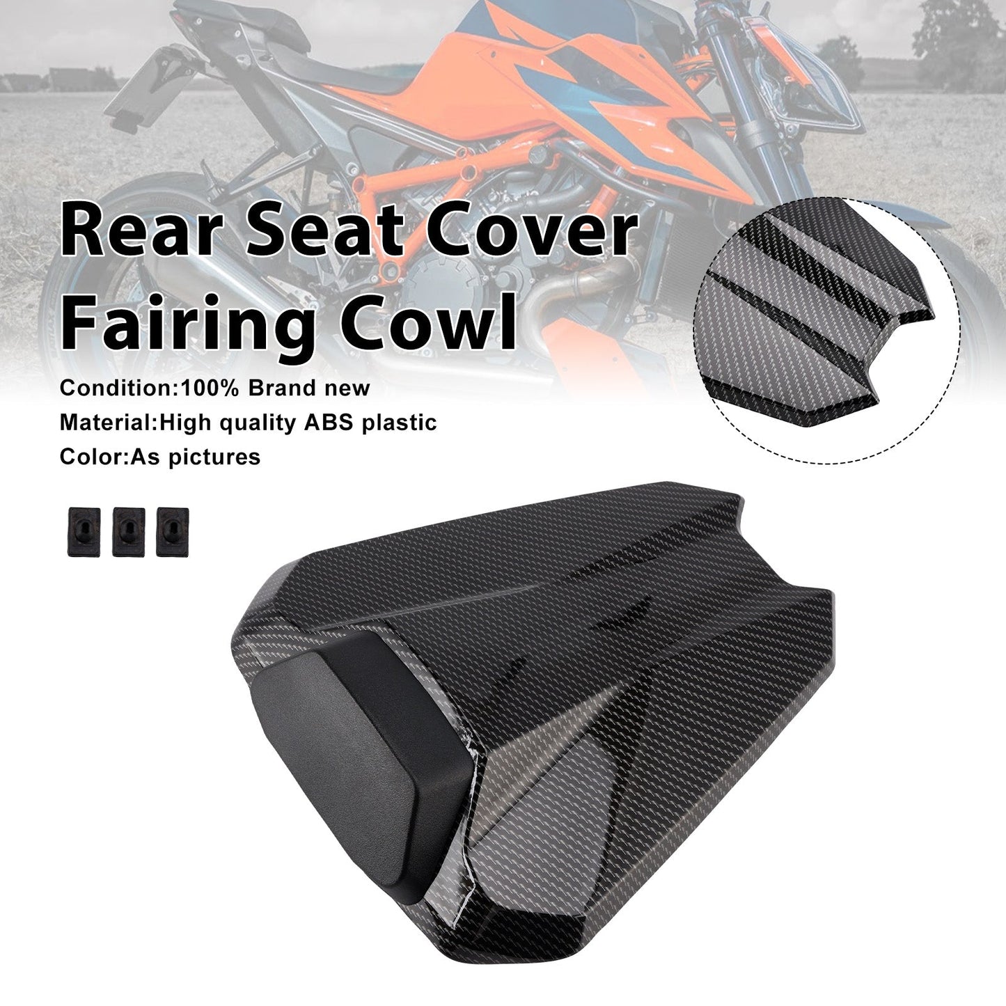2020-2023 Per 1290 Super Duke R Copertura sedile posteriore cupolino