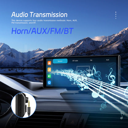 Navigazione per auto portatile Bluetooth da 10,26"", autoradio wireless Carplay, telecamera AHD