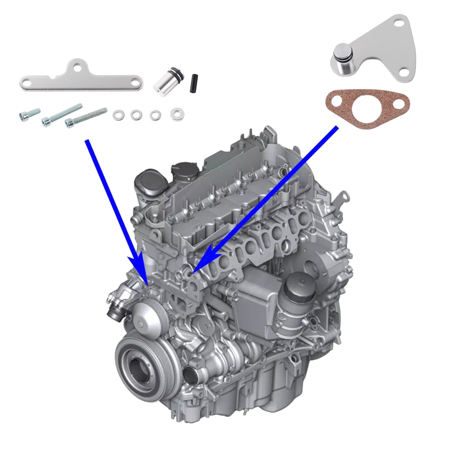 Kit di sostituzione della riparazione della guarnizione del radiatore EGR BMW E90 LCI 320d N47