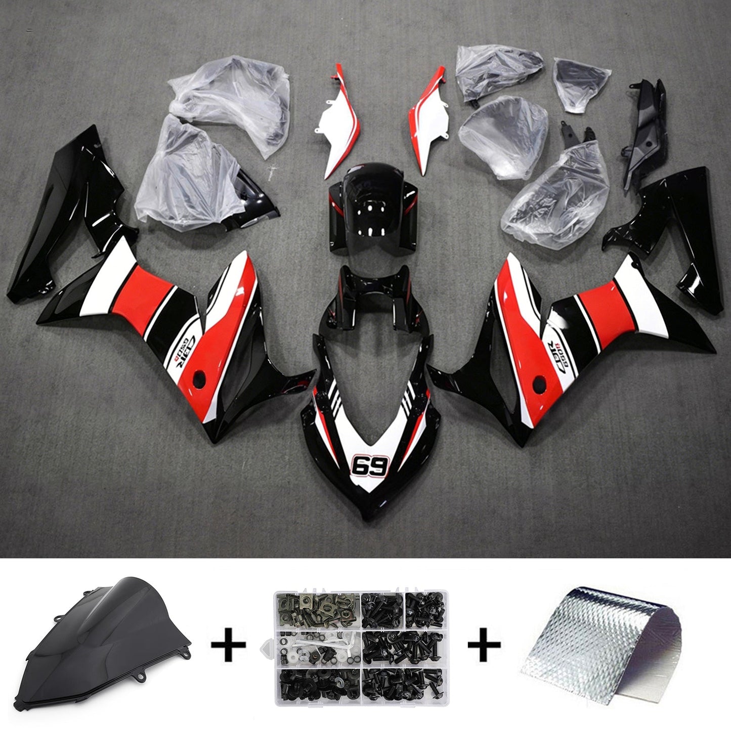 Kit di carene in plastica ABS stampate a iniezione per Honda CBR650R 2019-2020