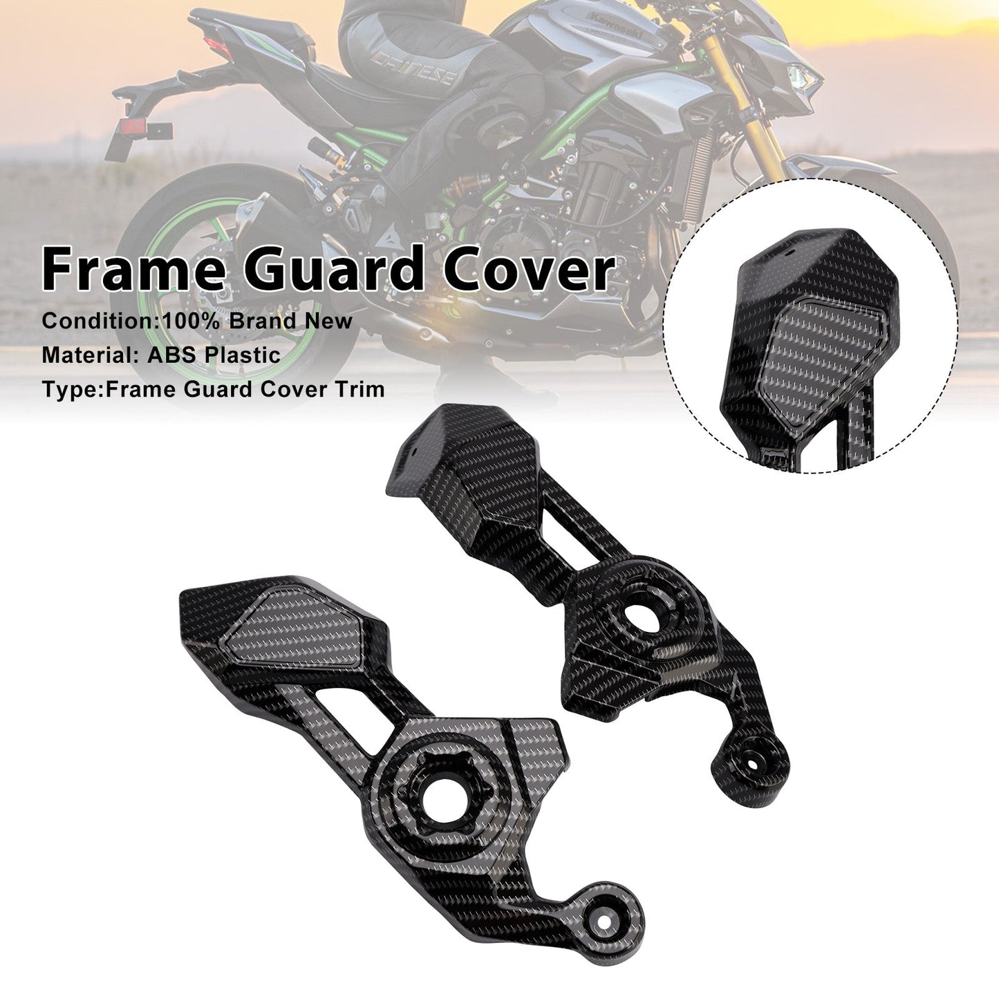 Carenatura di protezione del pannello di copertura laterale del telaio per Kawasaki Z900 2025-2026