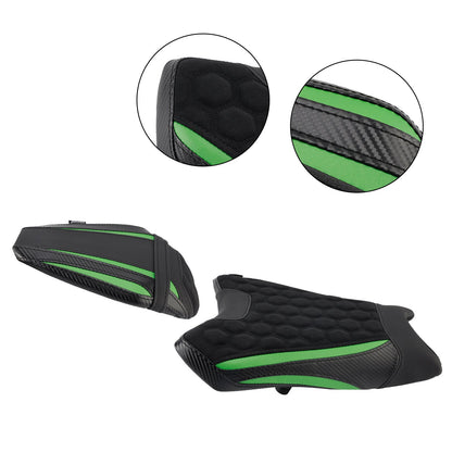 Kit sella conducente e passeggero ZX-6R per Kawasaki 2019-2025, cuscino posteriore verde