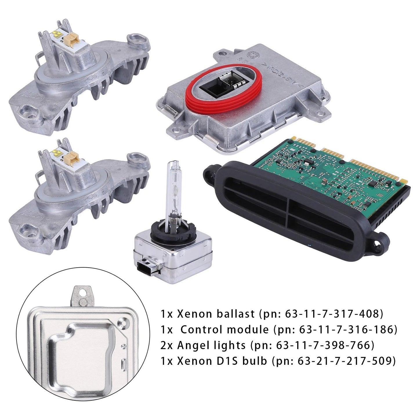 Kit modulo di controllo ballast xeno adattivo BMW 328d 2014-2015 63117398766 63117311243