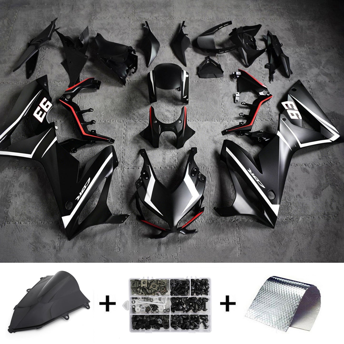Kit di carene in plastica ABS stampate a iniezione per Honda CBR650R 2019-2020