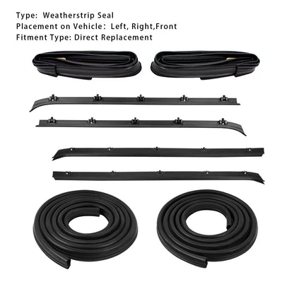 Kit guarnizioni per finestrini e portiere per Chevy GMC C10 K10 1982-1991