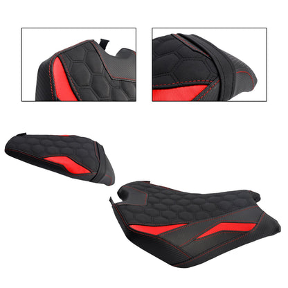 2025 - Kit cuscini passeggero anteriore e posteriore Raider per Kawasaki Z900 Zr900-F, colore rosso.