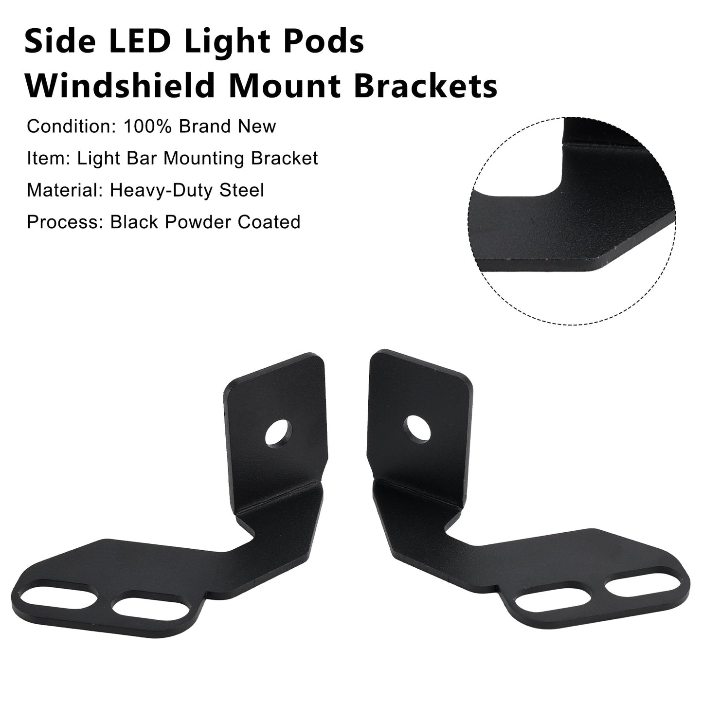 Staffe di montaggio per parabrezza con luci LED laterali per Kawasaki Teryx Teryx4