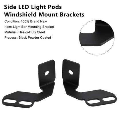 Staffe di montaggio per parabrezza con luci LED laterali per Kawasaki Teryx Teryx4