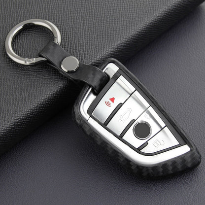 Custodia in similpelle e silicone per chiave auto con fibbia per BMW