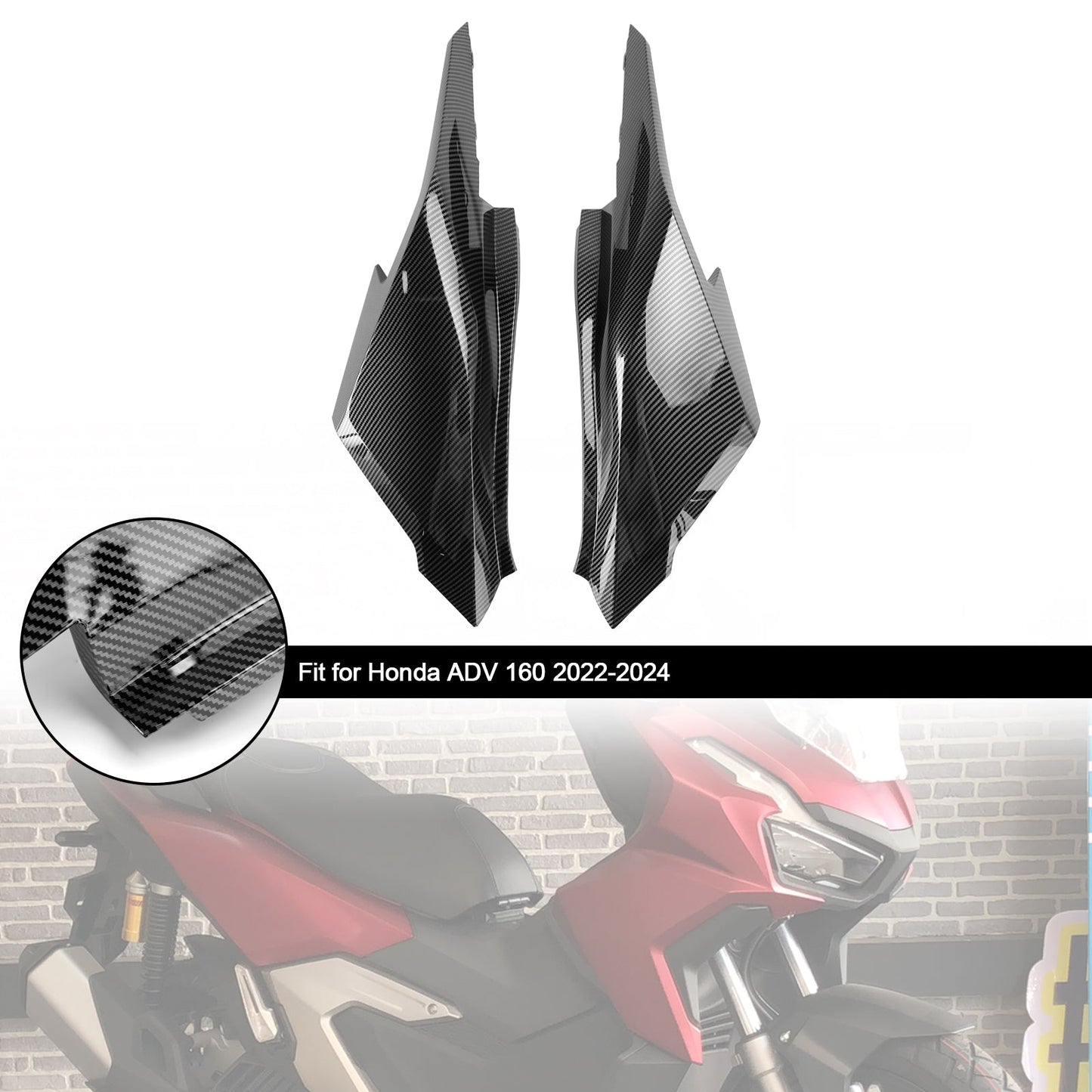 2023-2024 Honda ADV 160 Copertura del telaio laterale del sedile posteriore Carenatura del corpo