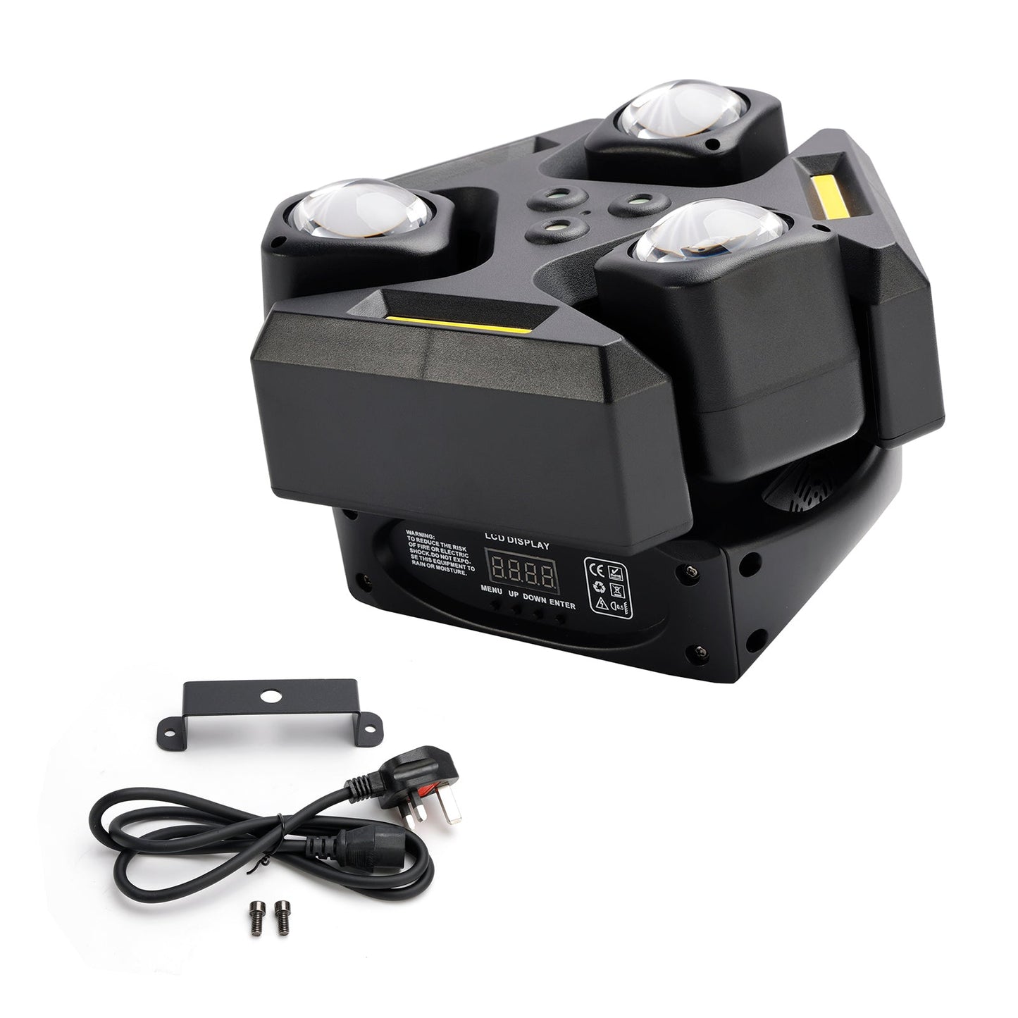 Luce laser rotante RGBW da 150 W per DJ, effetto palco, festa, discoteca, spettacolo, bar