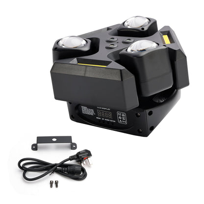 Luce laser rotante RGBW da 150 W per DJ, effetto palco, festa, discoteca, spettacolo, bar