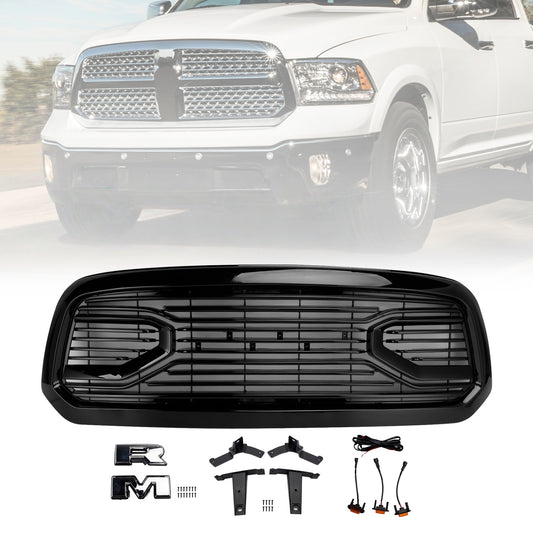 Griglia paraurti anteriore stile Big Horn Dodge Ram 1500 2013-2018 nera