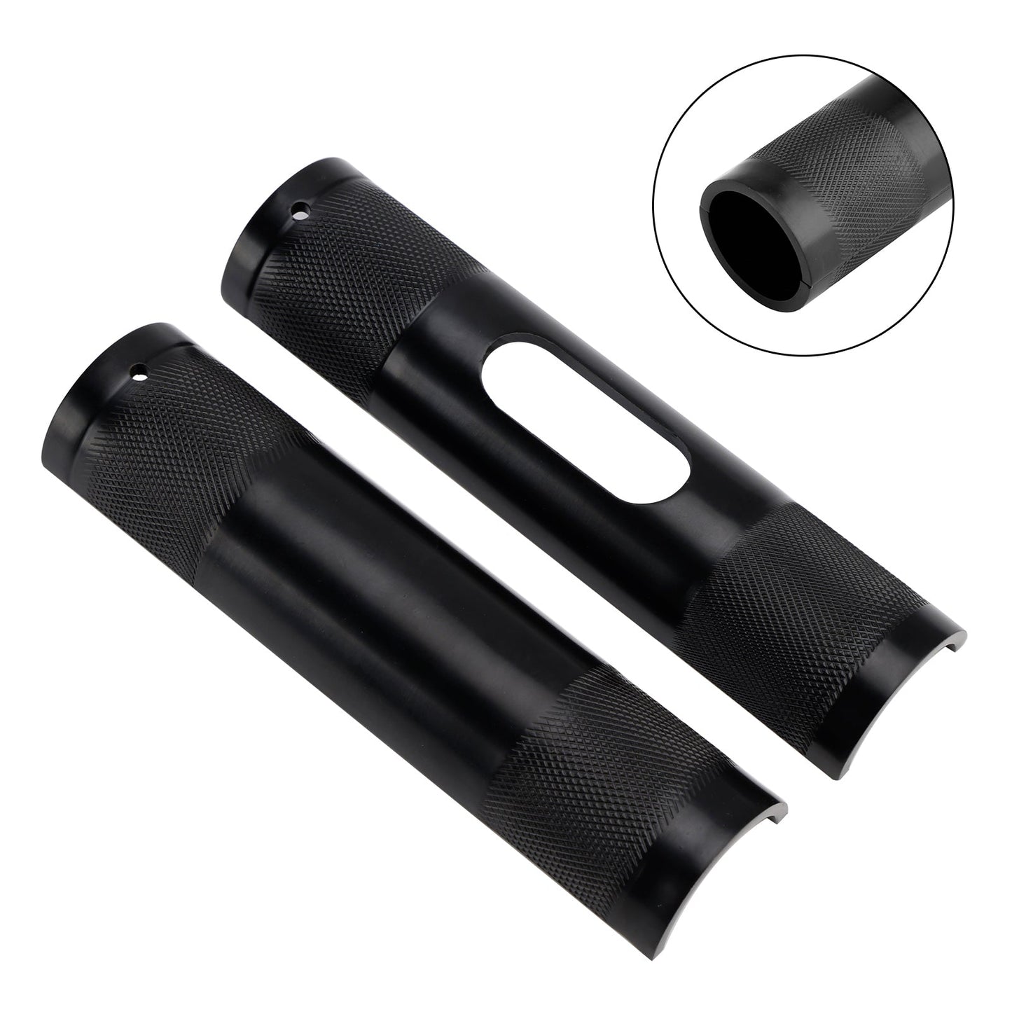 Adattatore manubrio rialzato da 1-1,25"" di diametro nero per Dyna Road Glide Road King