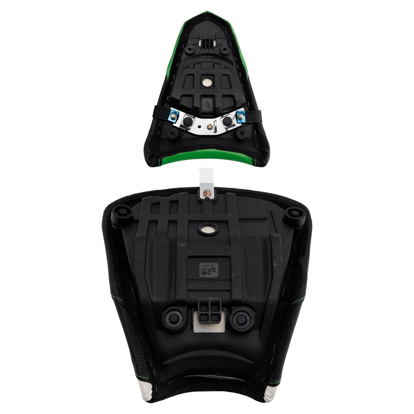 Cuscino posteriore bianco per sella conducente e passeggero per Kawasaki Ninja 650 Z650 2017-2025