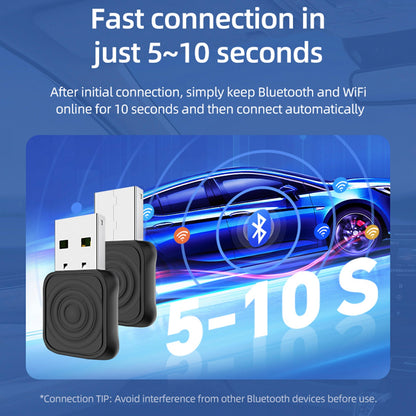 Carlinkit 5.0 Mini Ultra Car Cablato per interconnessione Carplay wireless Auto Box