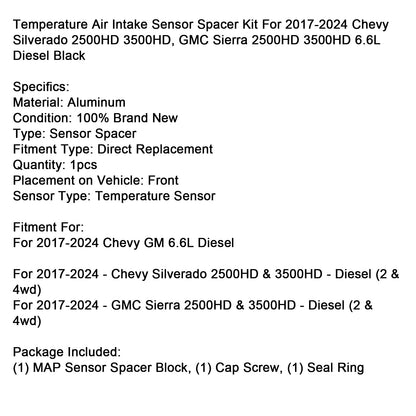 Kit distanziatore per sensore di temperatura dell'aria di aspirazione per Chevy GM 6.6L Diesel 2017-2024