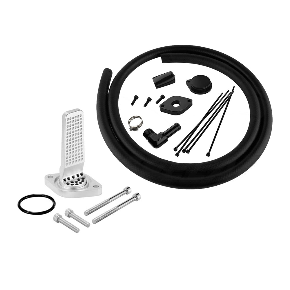 Kit di reindirizzamento CCV + deflettore CCV con contenitore di raccolta interno per Ford 6.7L Powerstroke 201l-2024