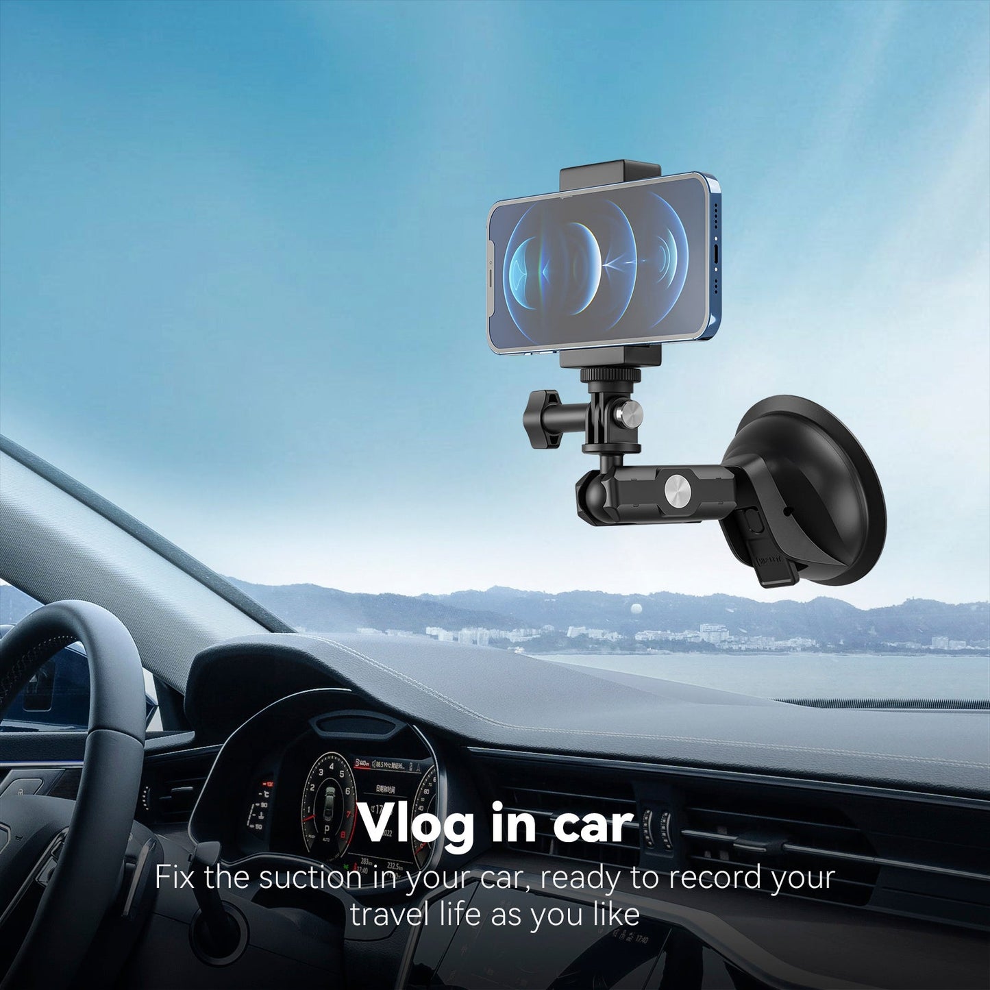 Supporto universale leggero e resistente con ventosa per Dji Gopro13/Insta 360 Go3