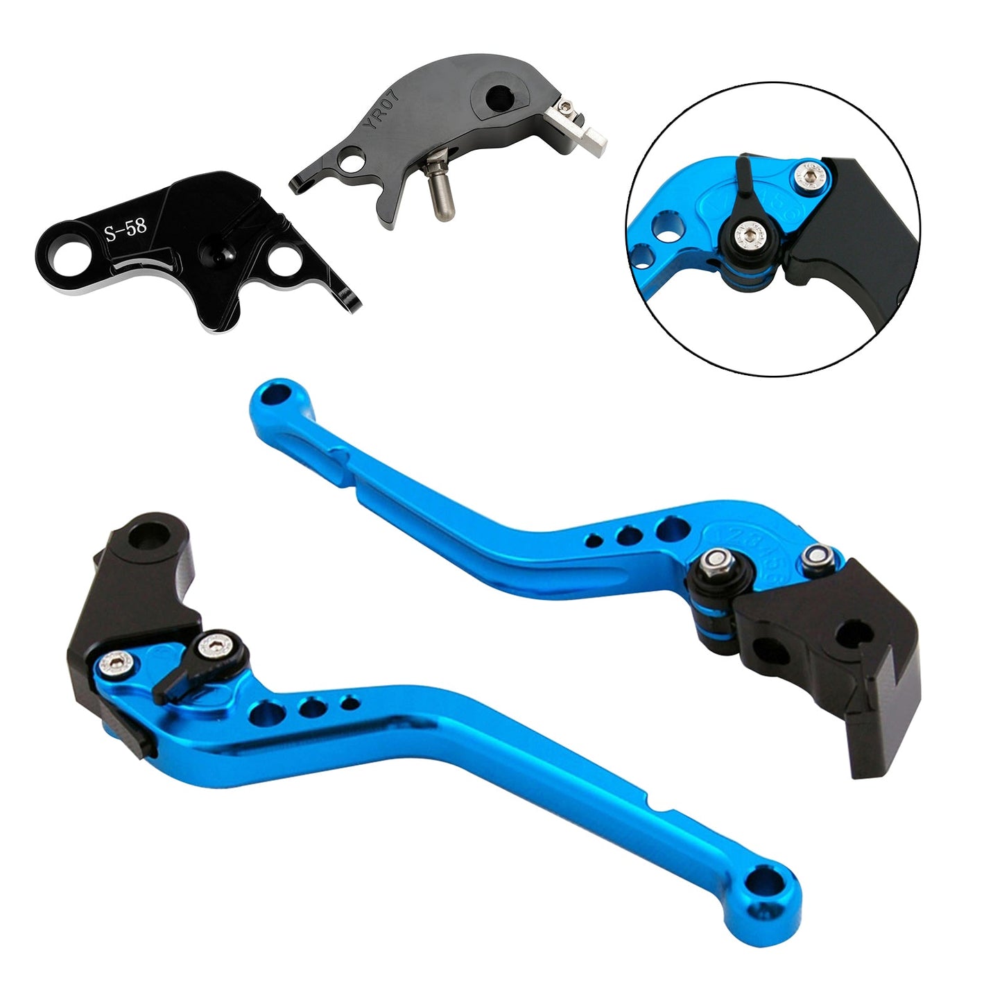 Leva frizione freno lunga adatta per YAMAHA YZF R7 MT-10/SP FZ-10/SP 2022-23