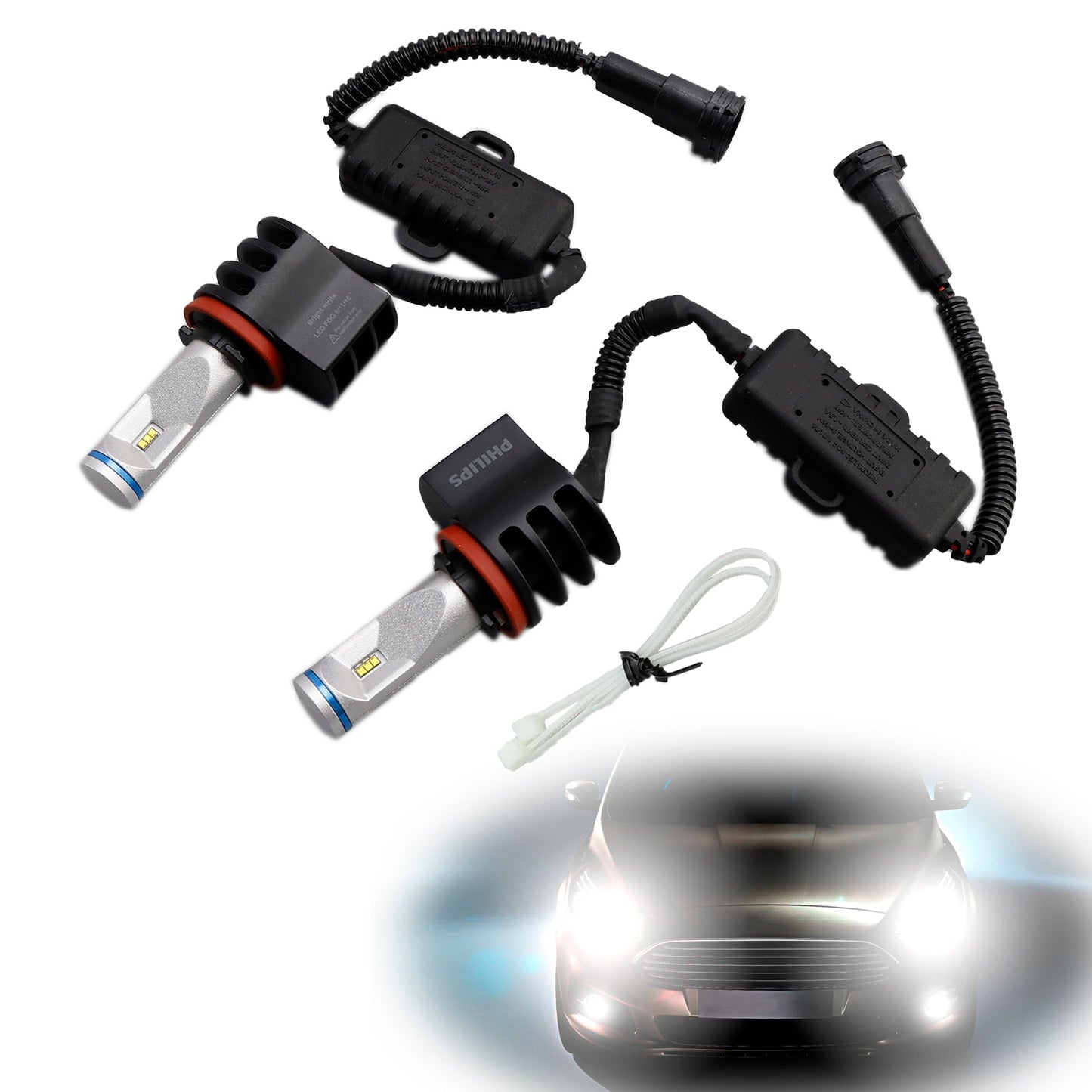 Luce auto LED-FEBBIA X-tremeUltinon LED H8/H11/H16 12834UNIX2 12V10W per PHILIPS