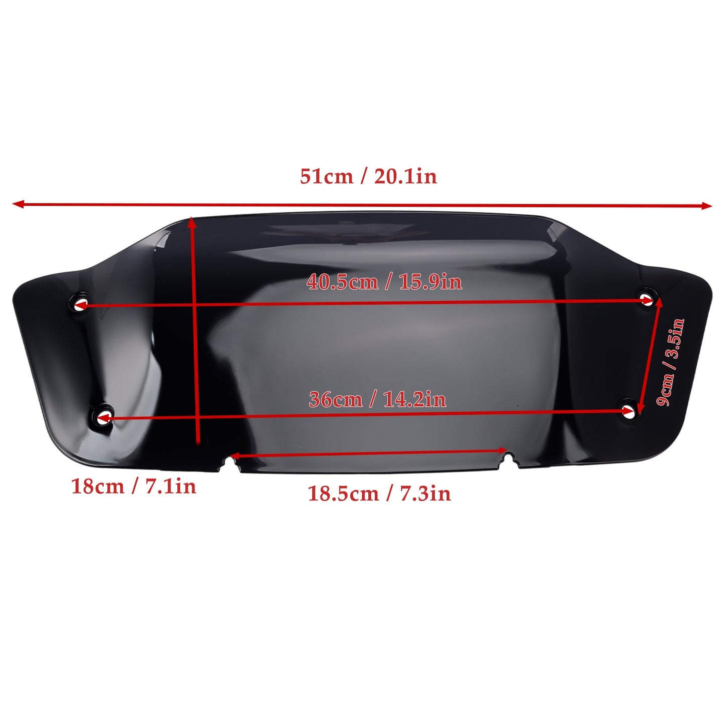 Parabrezza da 7"" adatto per Touring Street Glide FLHX FLHXSE 2023-2024