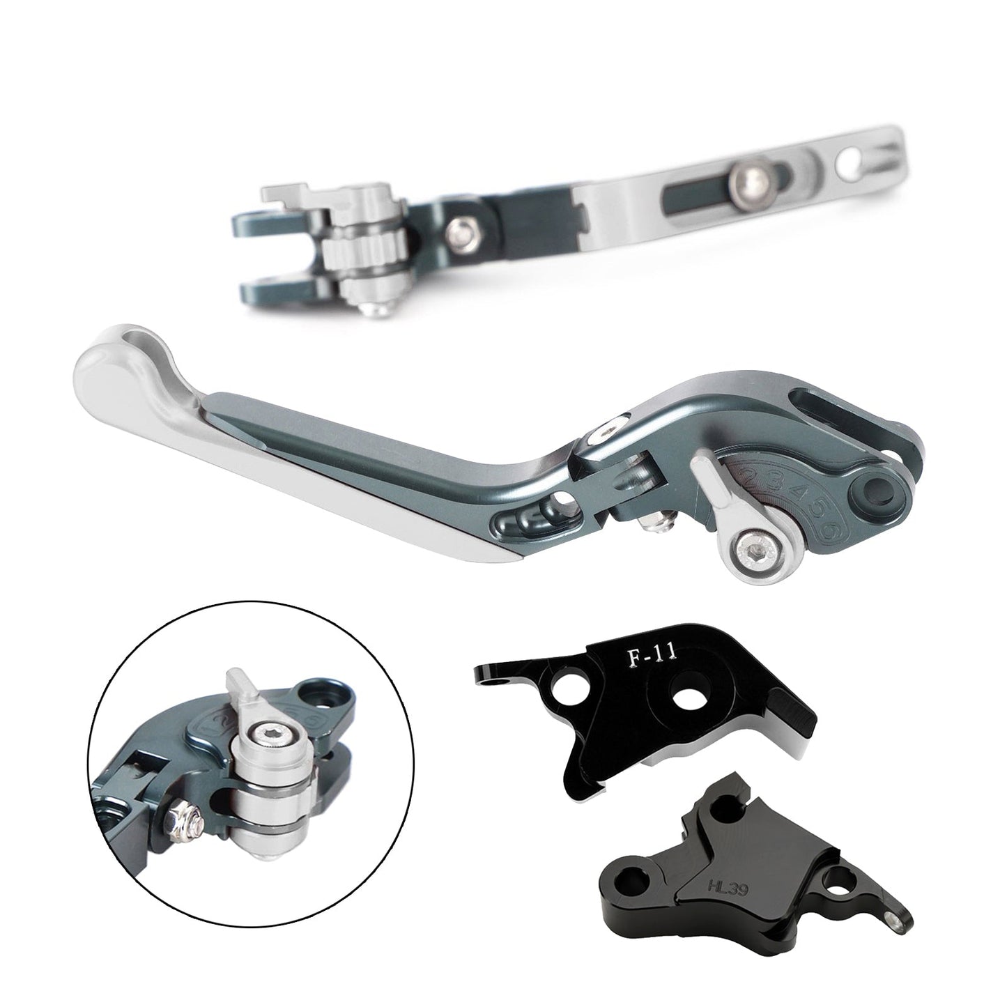 Leva freno frizione regolabile adatta per CFMOTO 700CL-X Sport 2021-2024