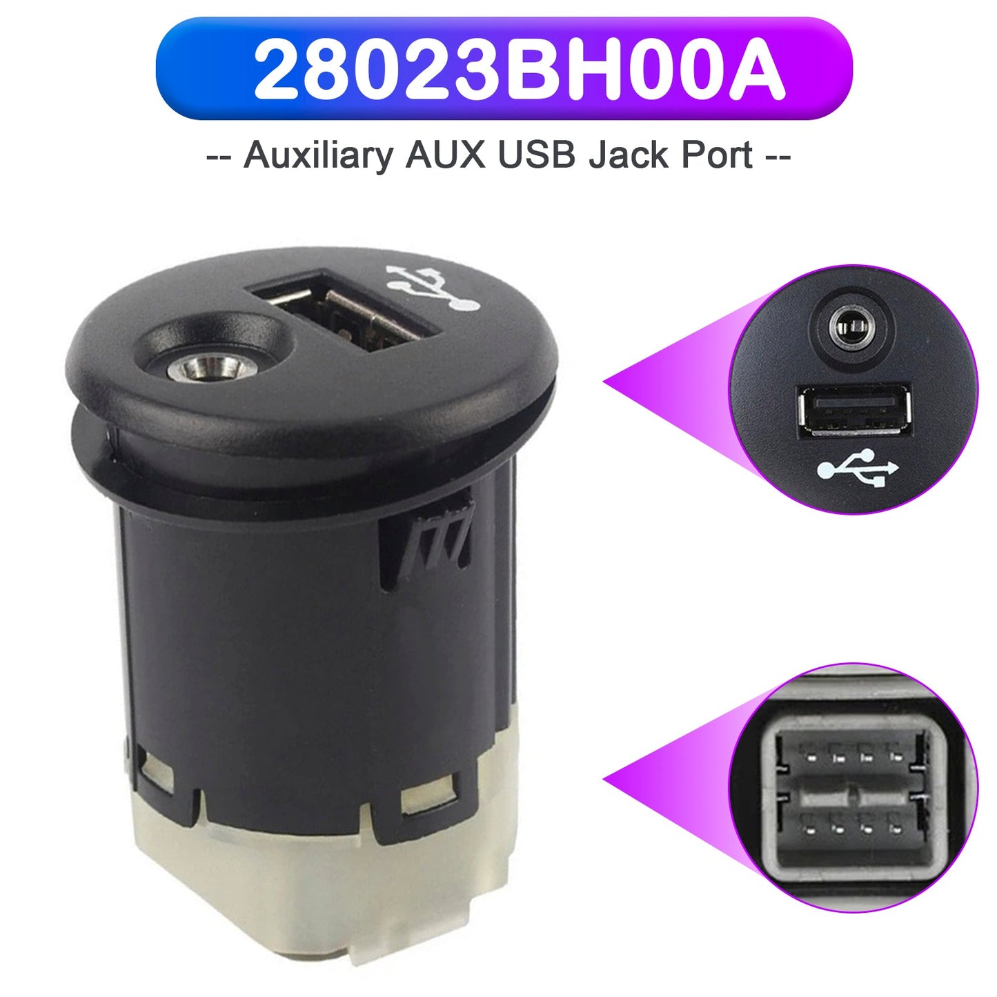 Porta jack USB AUX ausiliaria 28023BH00A per Nissan Juke 2011-2016