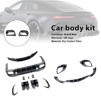 Kit carrozzeria paraurti in fibra di carbonio per Mercedes Benz AMG GT63 X290 4 porte, compatibile con i modelli 2021-2026.