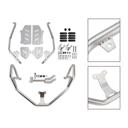 Kit di protezione motore superiore e inferiore Honda Adv350 2022-2025, barra di protezione argento