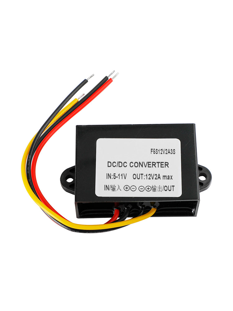 Convertitore step-up DC-DC impermeabile da 2 A, 6 V a 12 V, modulo di alimentazione per auto