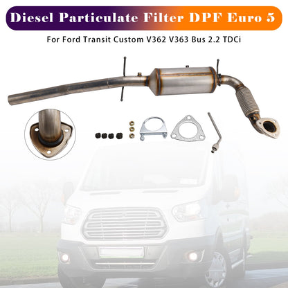 Filtro antiparticolato diesel DPF Euro 5 BK315H270CD per Ford Transit Custom V362 V363 Bus 2.2 TDCi 2012-2017
