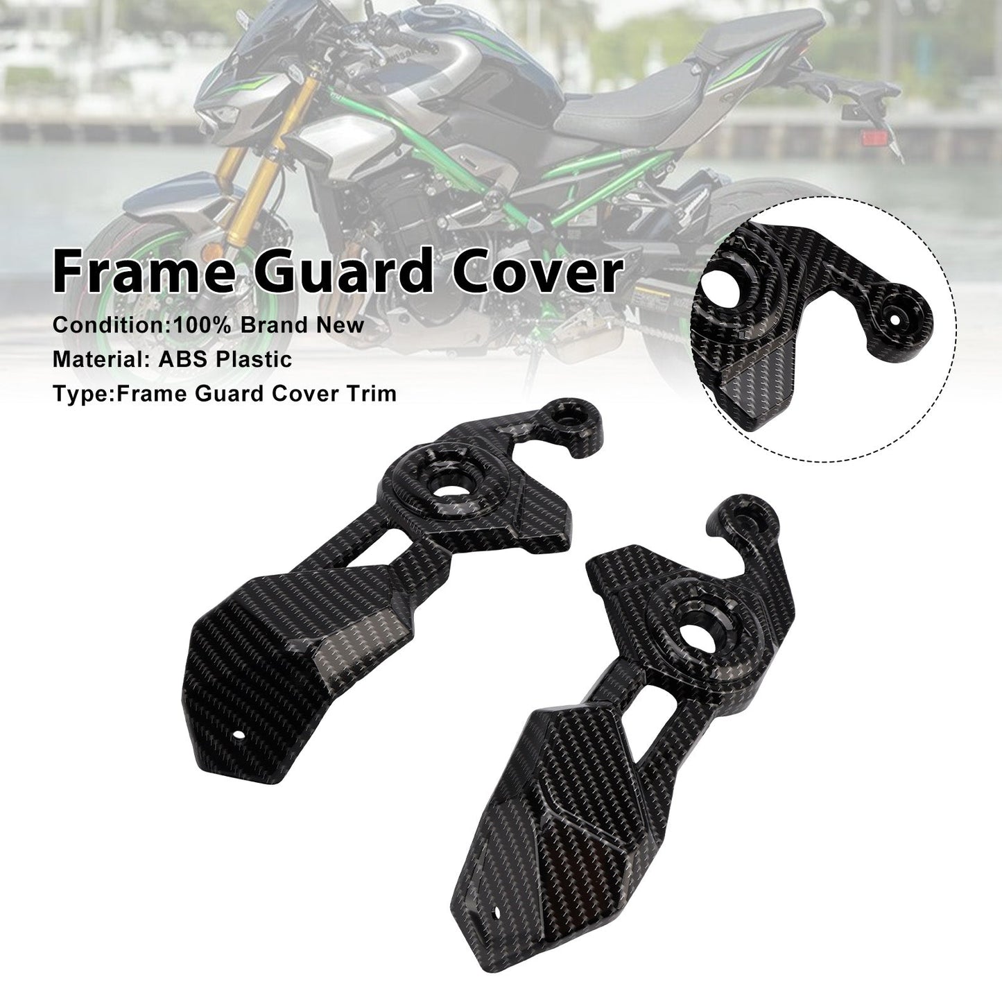 Carenatura di protezione del pannello di copertura laterale del telaio per Kawasaki Z900 2025-2026