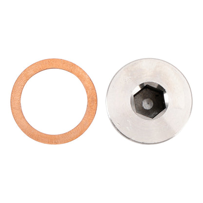 Tappo di chiusura per sensore con testa esagonale interna M18 x 1,5 mm, acciaio inossidabile 304, confezione da 5