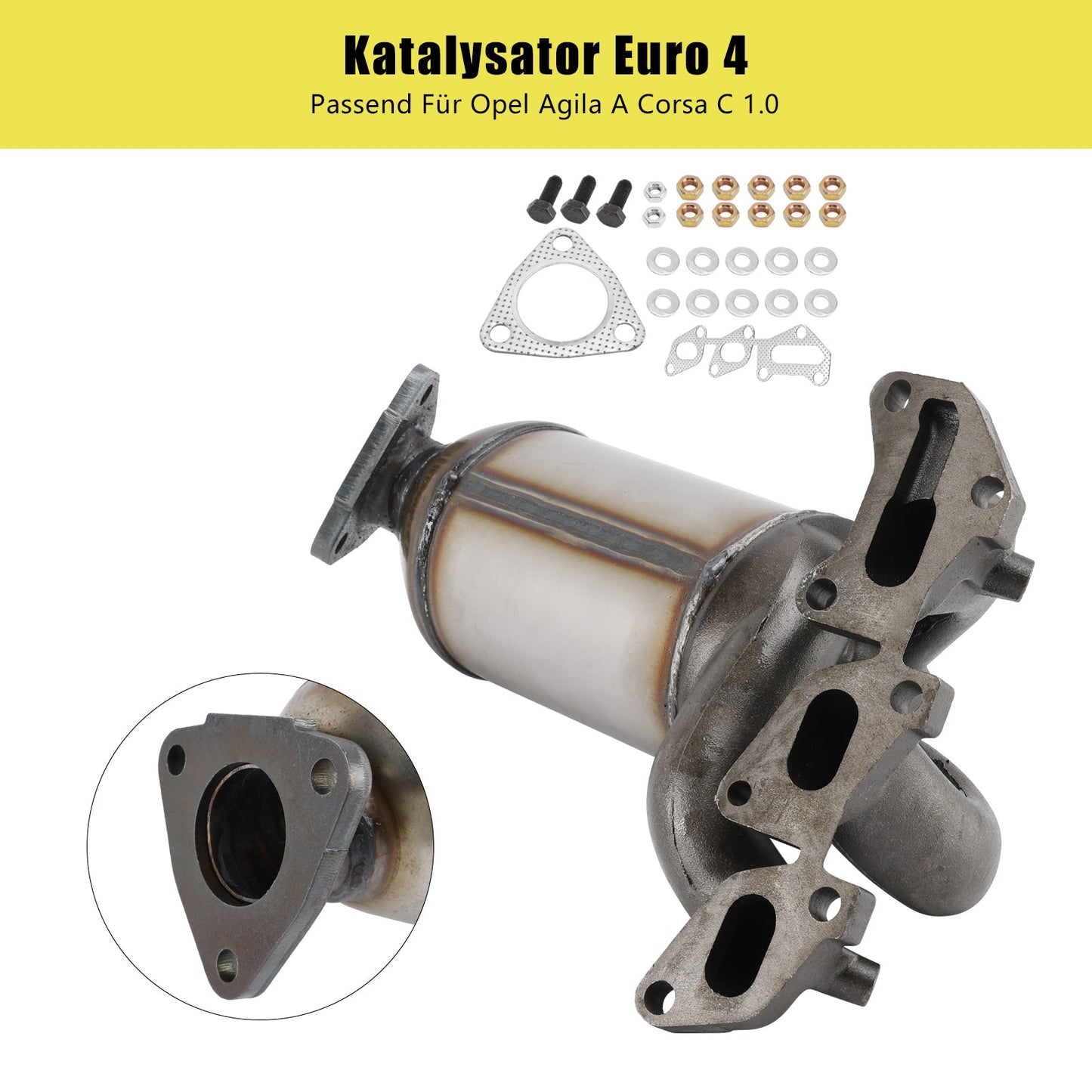 2003/06-2009/12 Opel Corsa C X01 1.0 998 ccm, 44 KW, 60 PS Convertitore catalitico anteriore 849415 R1620089
