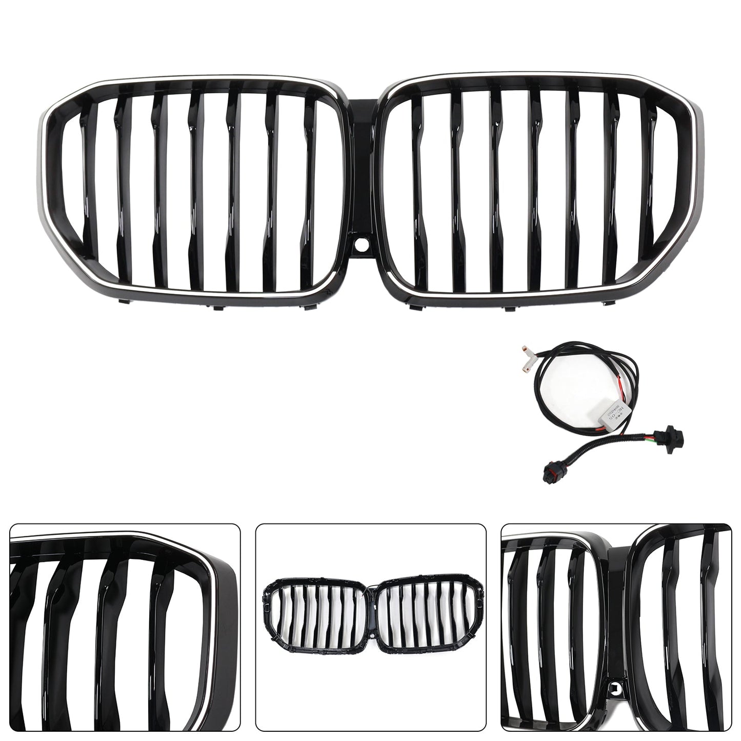 Griglia anteriore a rene nera lucida BMW X5 G05 2019-2022 M-Performance