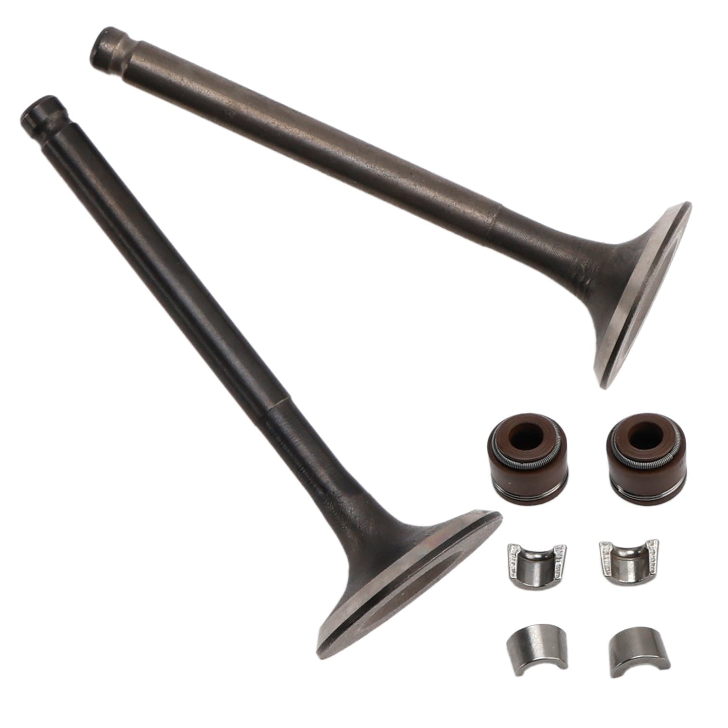 Kit valvole di aspirazione e scarico da 65 mm per GY6 125cc Baotian Benzhou Rex Znen Lifan 125