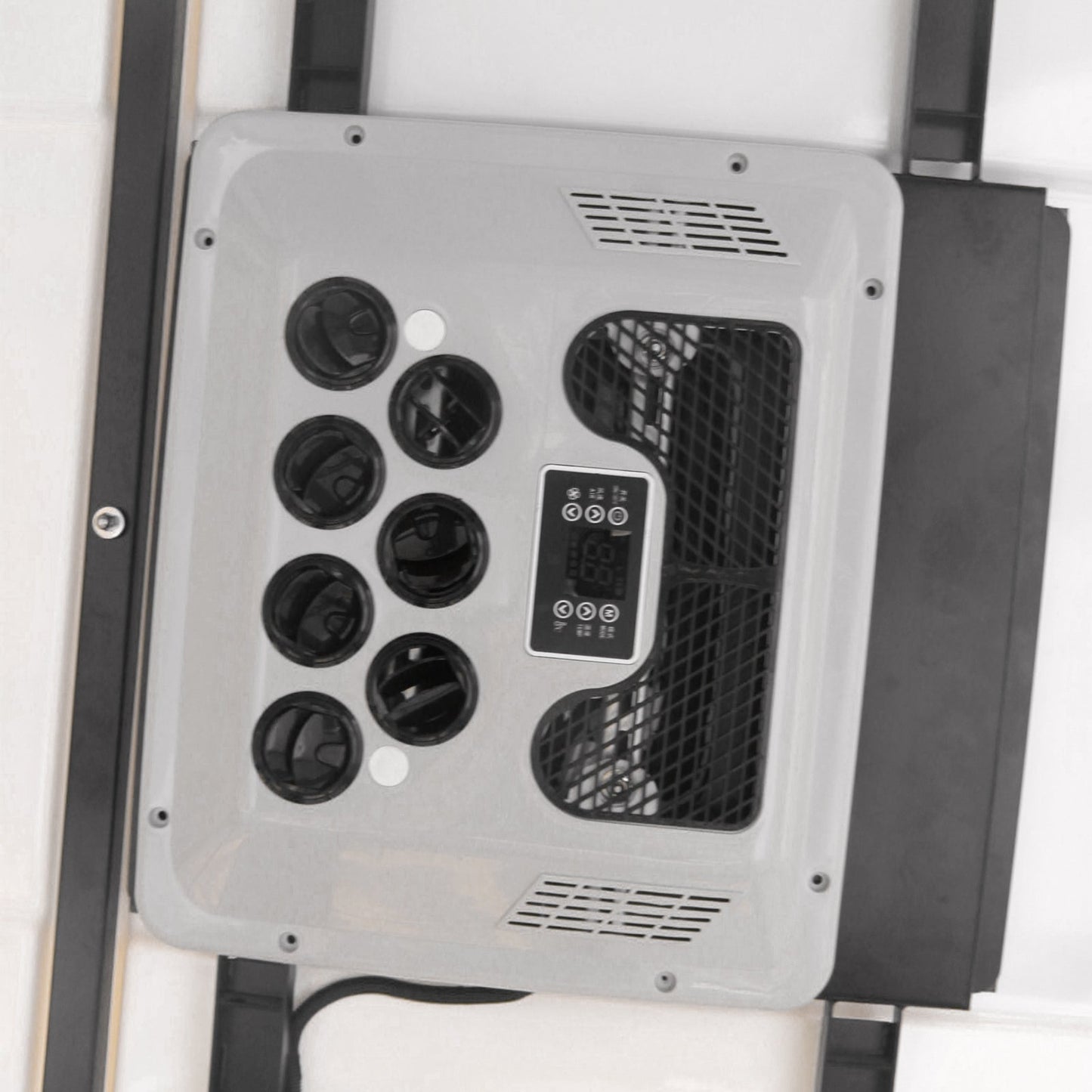 Condizionatore d'aria per camper a pompa di calore da 24 V, unità senza canalizzazione, riscaldamento/raffreddamento per camper e roulotte.