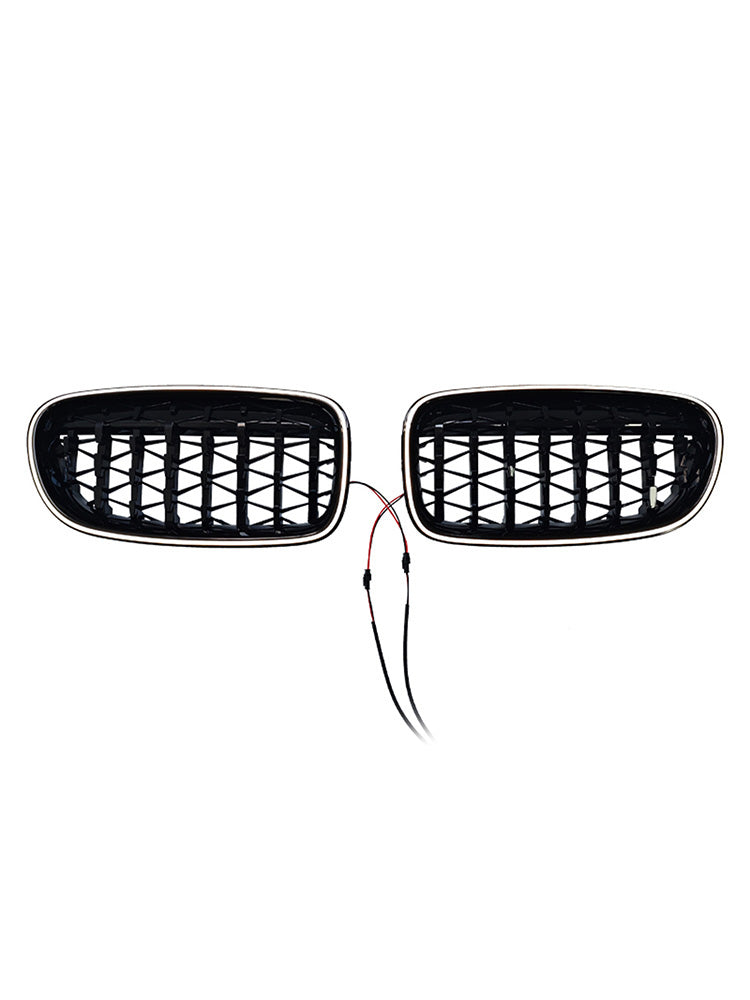 Griglia paraurti a doppio rene nera lucida per BMW Serie 5 F10 F11 2010-2016