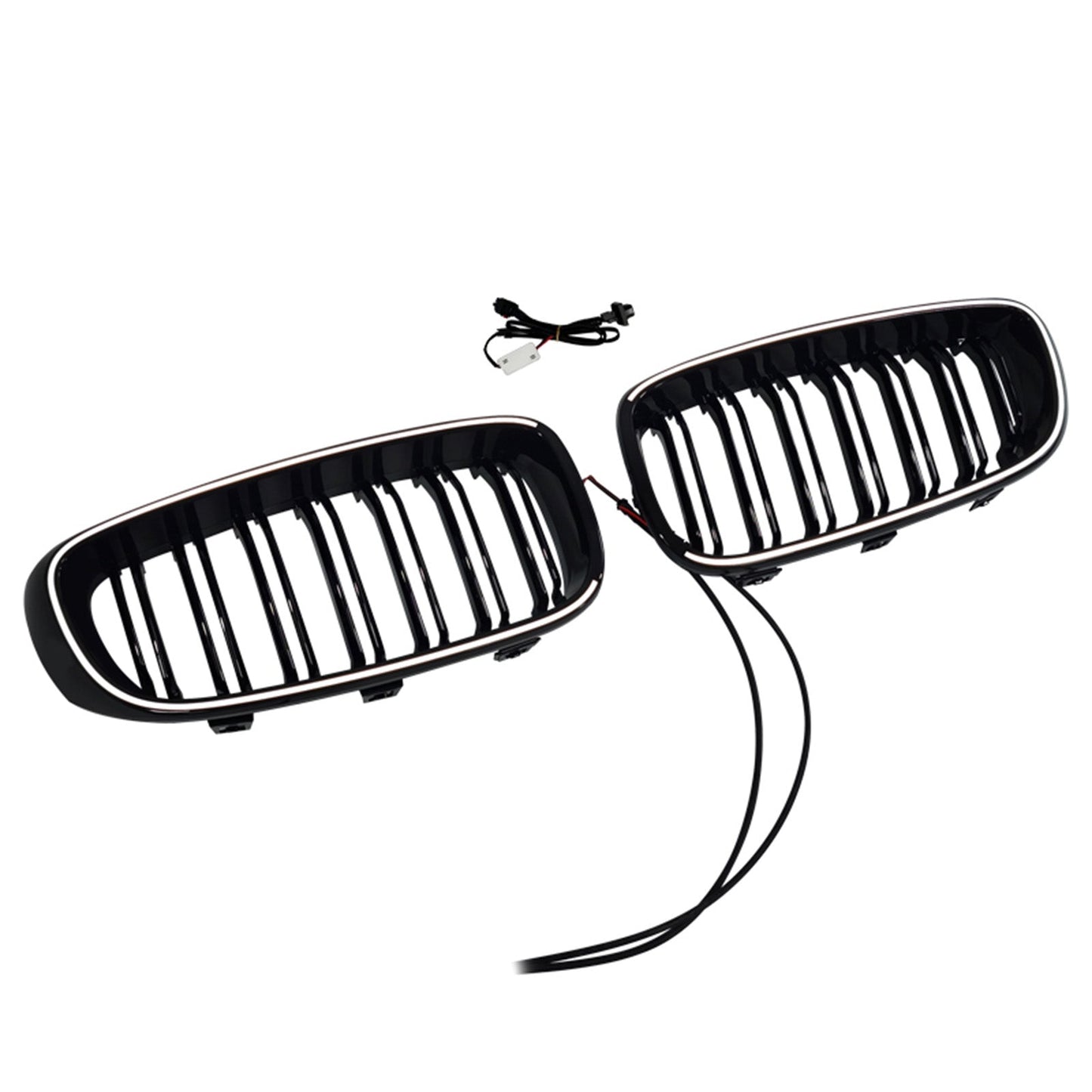 Griglia anteriore a doppia lamella nera lucida per BMW Serie 3 F34 GT (modelli 2013-2019).