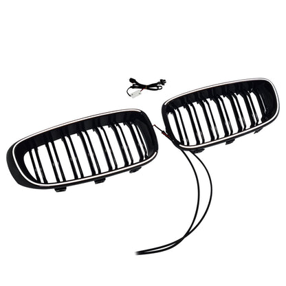 Griglia anteriore a doppia lamella nera lucida per BMW Serie 3 F34 GT (modelli 2013-2019).