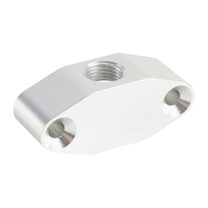 Piastra adattatrice per linea di alimentazione dell'olio Billet LS Twin Turbo Dual 90 gradi 1/8" NPT