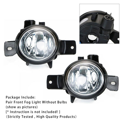 Coppia di fari fendinebbia anteriori senza lampadine per BMW X6 E71 E72 2008-2011 63177187631