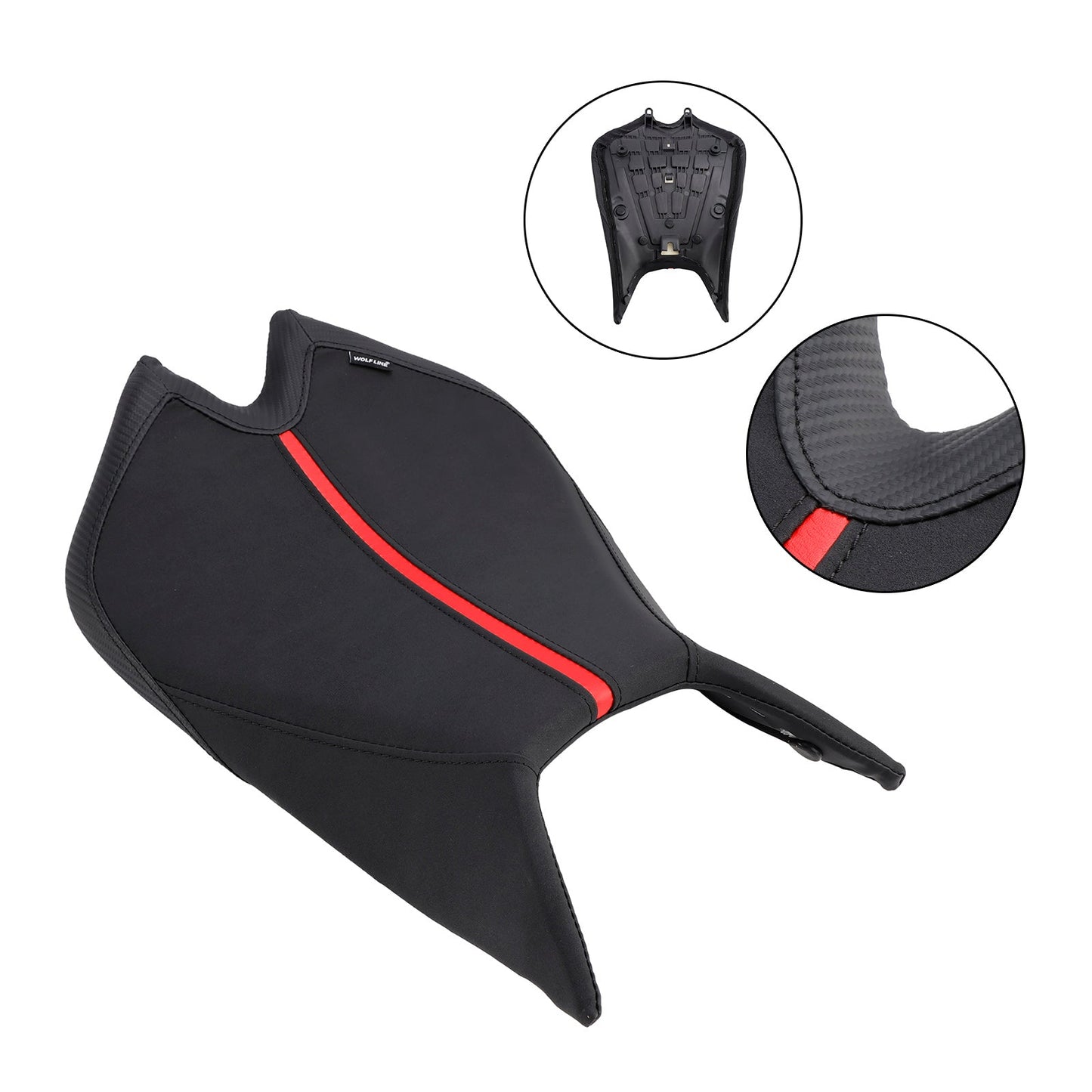 Front Raider Seat Driver Cushion PU Fit per Aprilia RSV4 1100 2021-2024