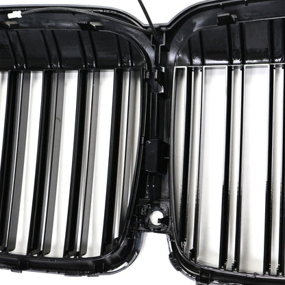 Griglia anteriore a doppio rene nera lucida per BMW X7 G07 2019-2022